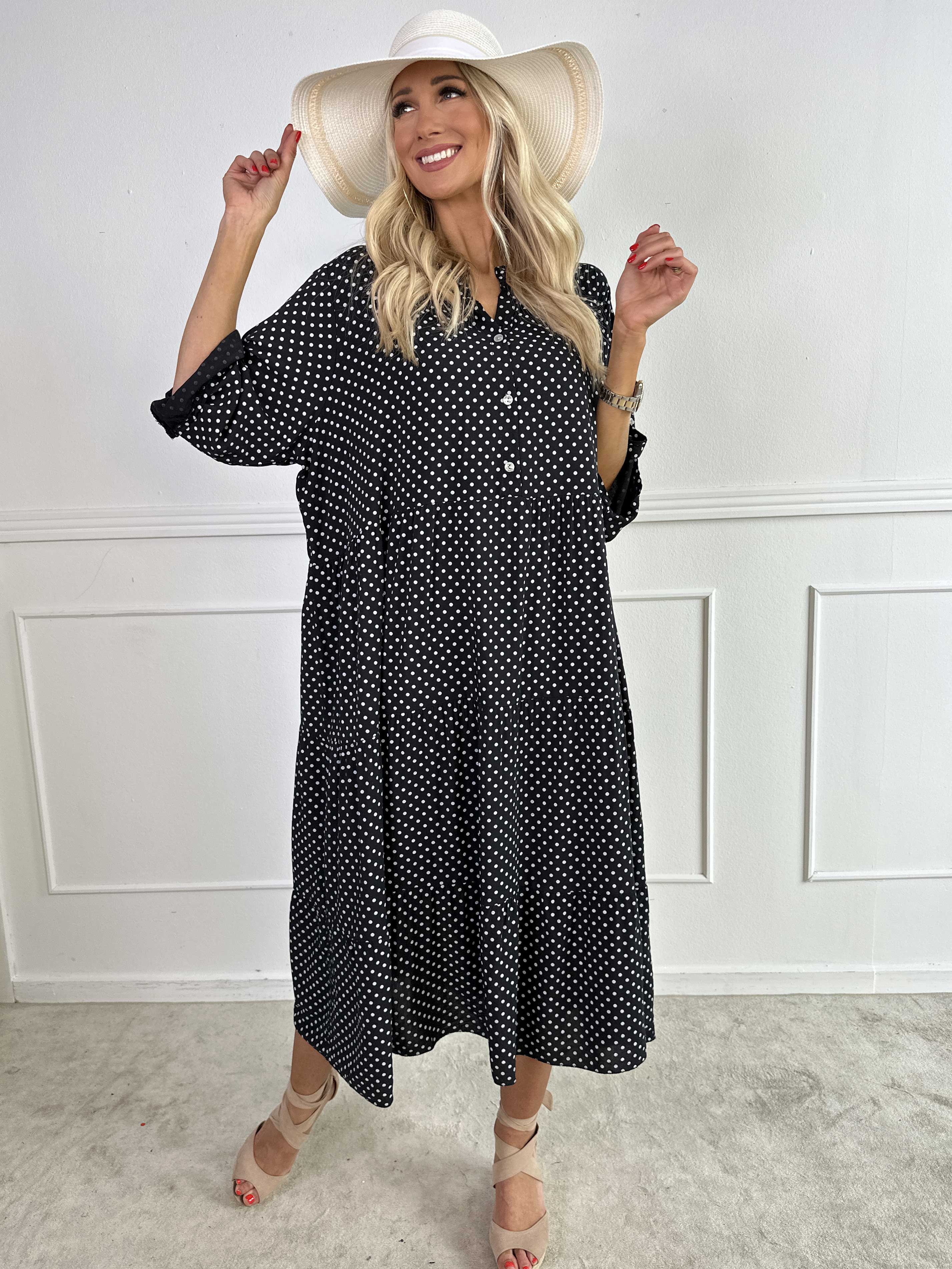 Dotti - Kjole med lag på lag look i viskose
